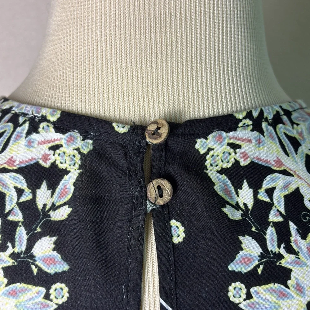 INTIMATELY FREE PEOPLE Size XS Darjeeling Printed Rayon Mini Slip Dress Boho - Picture 12 of 16